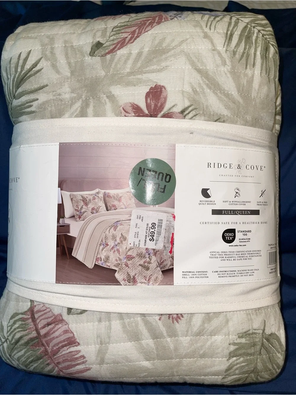 Ridge & Cove Cotton Quilt Set in Tropical Floral